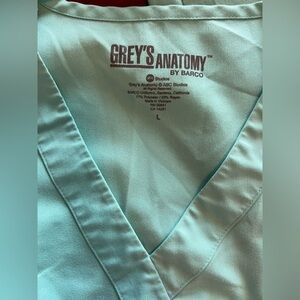 Grey Anatomy nursing scrub set teal
